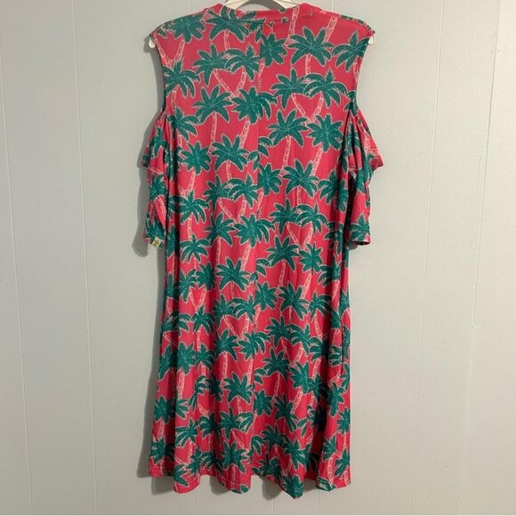 Simply Southern XL Pink green palm trees - Picture 3 of 4